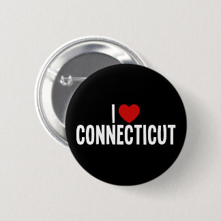 Ich liebe Connecticut I Heart Runde Knöpfe Button