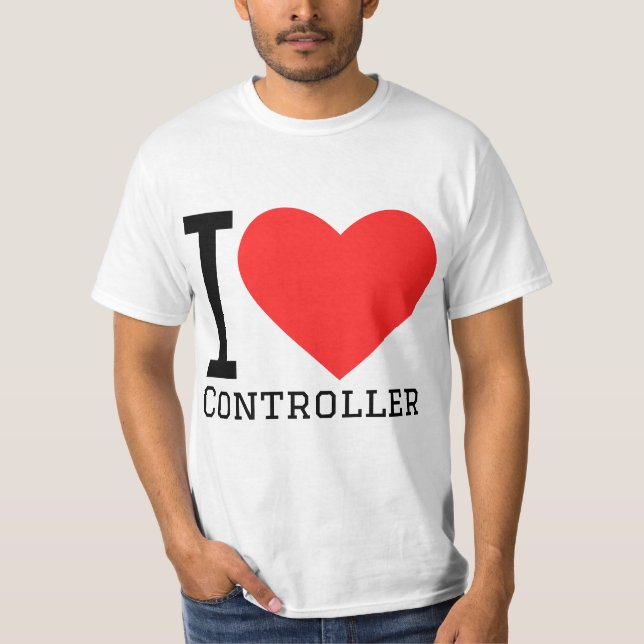 Ich liebe Controller T-Shirt (Vorderseite)