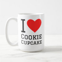 Ich liebe Cookie Cupcake