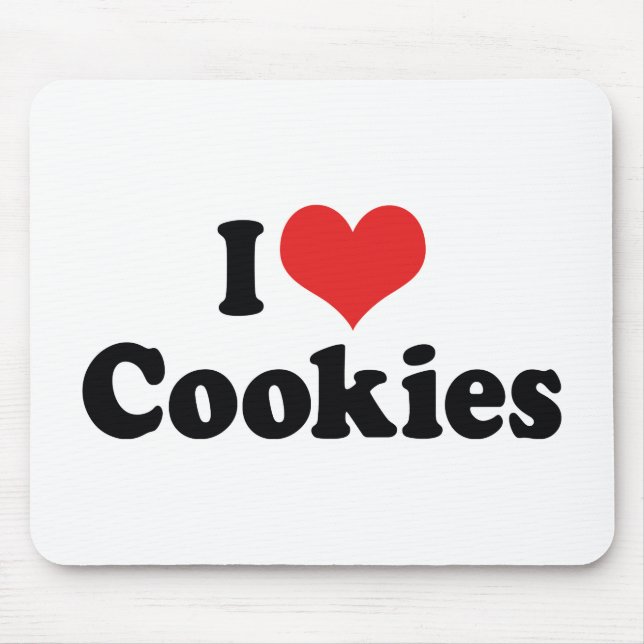 Ich Liebe Cookies Mousepad (Vorne)