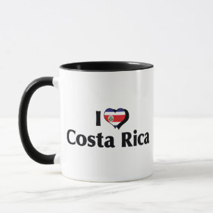 Ich liebe Costa Rica-Flagge Tasse