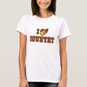 Ich liebe Countrymusik T-Shirt