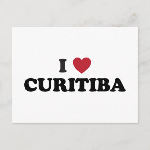 Ich liebe Curitiba Brasilien Postkarte