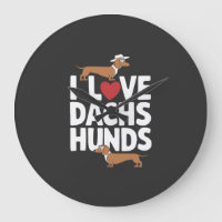 Ich liebe Dackel Lustige Grafik für Hunde Liebhabe