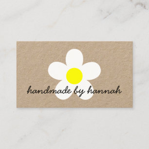 Ich liebe Daisy Handmade By Name Mit Social Media Visitenkarte