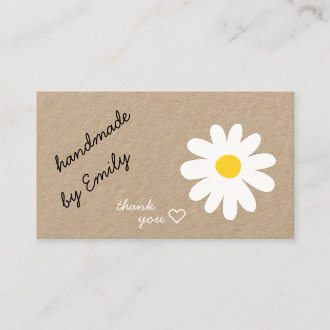 Ich Liebe Daisy Handy von Name mit Social Media, a Visitenkarte (Vorderseite)