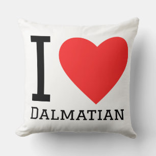 Ich liebe Dalmatiner Kissen