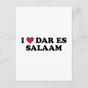 Ich liebe Dar es Salaam Tansania Postkarte