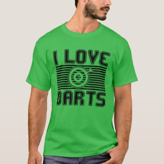 Ich liebe Darts Familie T-Shirt