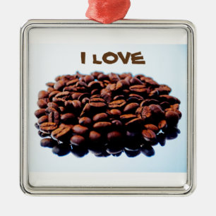 Ich liebe das Aroma von Kaffee Ornament Aus Metall