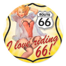 Ich liebe das Aufkleben des Pin-Up-Mädchens der Ro