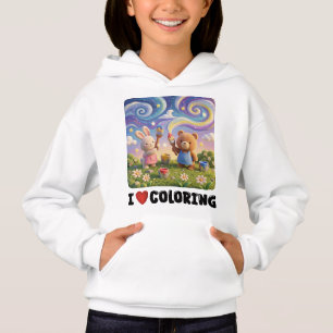 Ich liebe das Ausmalen Hoodie