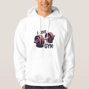 Ich liebe das Fitnessstudio Hoodie
