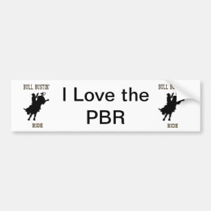 "Ich Liebe das PBR" Western-Rodeo-Autoaufkleber Autoaufkleber
