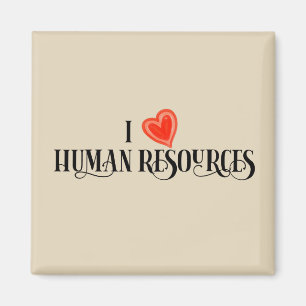 Ich liebe das Personalwesen (HR) Magnet
