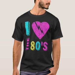 Ich Liebe das T-Shirt "Kostüme-Party" der 80er Jah