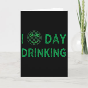 Ich liebe das Trinken am St. Patricks Day Lustige Karte
