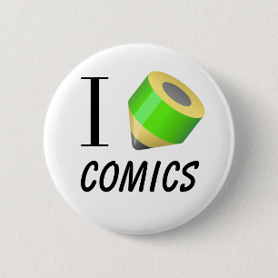 Ich liebe das Zeichnen von „Comics“ Button