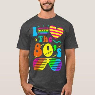 Ich Liebe, dass der 80er Vintag nostalgisches Gesc T-Shirt
