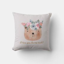 Ich Liebe, dass du dich sehr hütest! Bär mit Blume