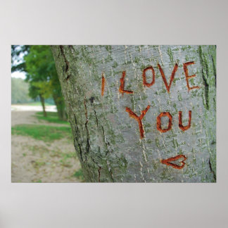Ich Liebe, dass du ein Inschriftenposter hast Poster