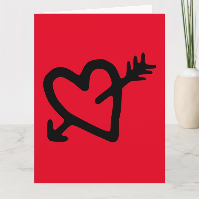 ICH LIEBE, DASS DU EINE GREETKARTE GIBT KARTE (Vorderseite)