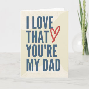 Ich Liebe, dass du mein Vater bist, Tochter des Va Karte