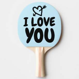 ICH LIEBE, DASS DU PONG PADDLE FÜR DEN HUSBAND BOY TISCHTENNIS SCHLÄGER