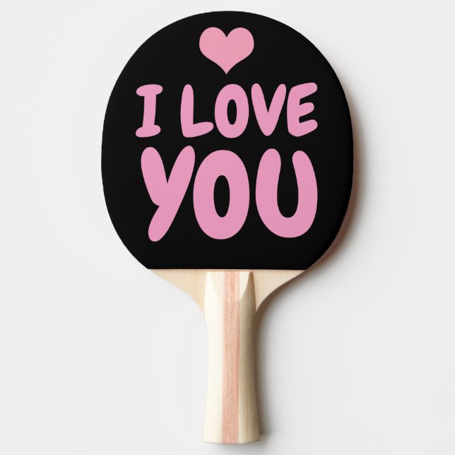 ICH LIEBE, DASS DU PONG PADDLE FÜR DIE EHEFRAU PAS TISCHTENNIS SCHLÄGER (Vorderseite)