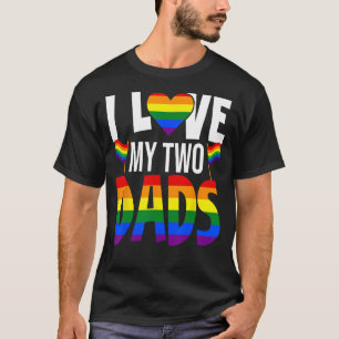 Ich Liebe, dass meine beiden Vater LGBT-Familie al T-Shirt