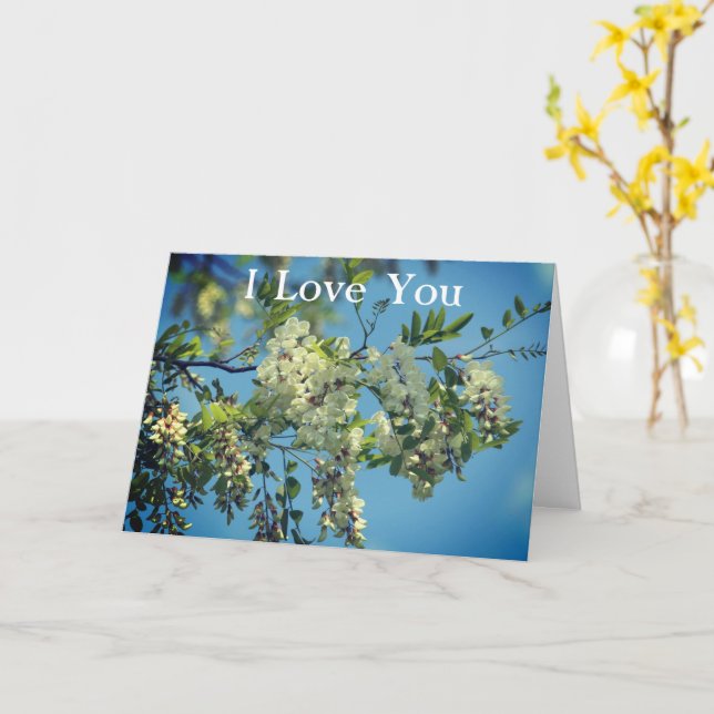 Ich Liebe, dass Sie Blüten Personalisiert finden Karte (Gelbe Blume)