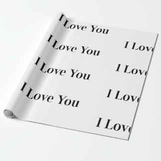 Ich Liebe, dass Sie Papier schreiben Geschenkpapier