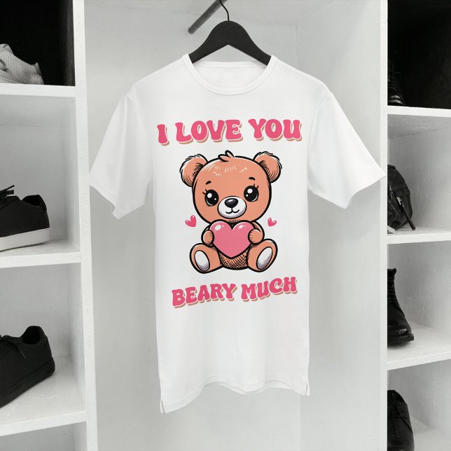 Ich Liebe, dass Sie viel, Niedlicher Bär mit dem H T-Shirt (Von Creator hochgeladen)
