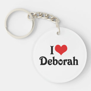 Ich liebe Deborah Schlüsselanhänger