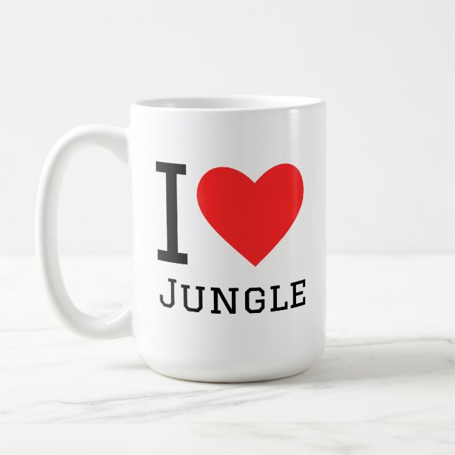 Ich liebe den Dschungel Kaffeetasse (Links)