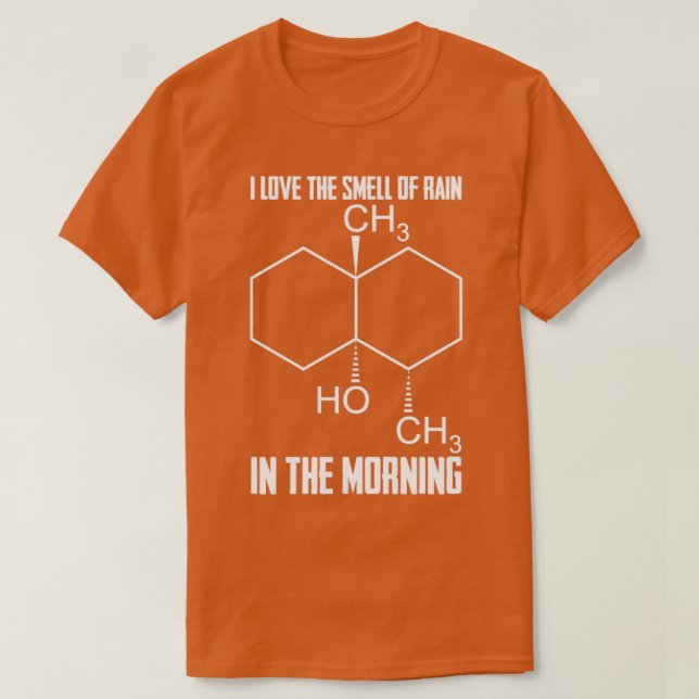 Ich Liebe den Geruch des Regens am Morgen T-Shirt (Design vorne)