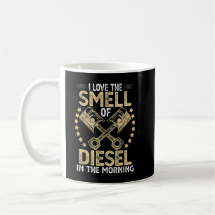 Ich liebe den Geruch von Diesel am Morgen Lustiger Kaffeetasse