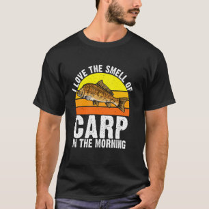 Ich liebe den Geruch von Karpfen am Morgen Karpfen T-Shirt