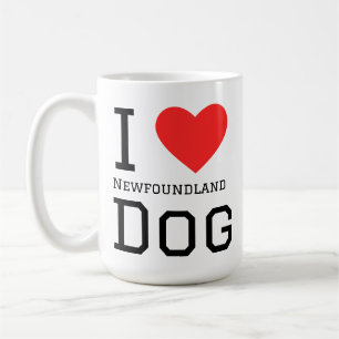 Ich liebe den Neufundländer Hund  Kaffeetasse