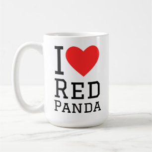 Ich liebe den roten Panda Kaffeetasse