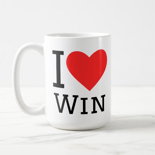 Ich liebe den Sieg Kaffeetasse (Links)