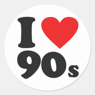 Ich Liebe den Sticker der 90er