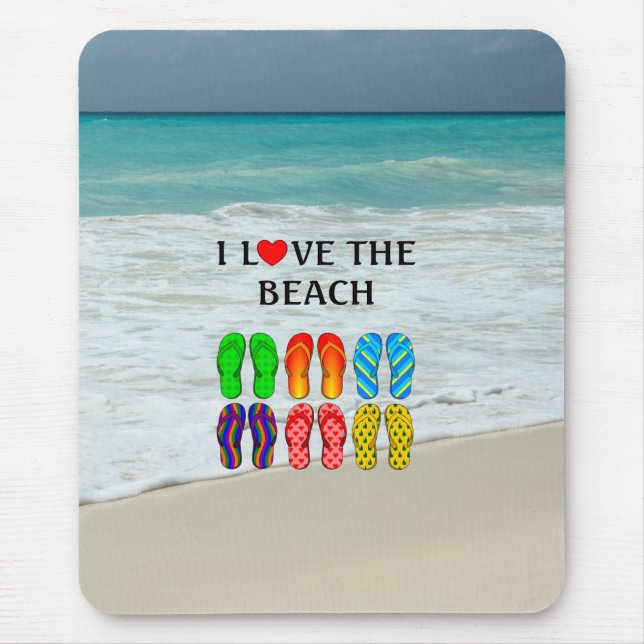 Ich liebe den Strand,  Mousepad (Vorne)