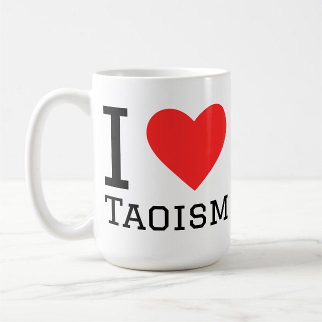 Ich liebe den Taoismus Kaffeetasse (Links)