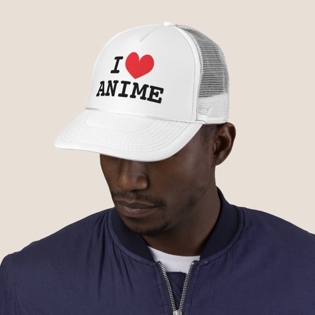 Ich liebe den Trucker Hut für Japan Cartoon Liebha Truckerkappe (Beispiel)