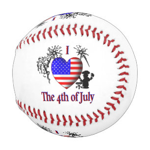 Ich liebe den vierten Juli Baseball