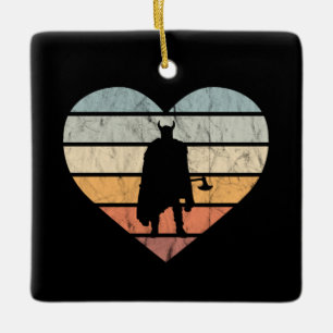 Ich liebe den Wikingerkrieger mit der Axt Keramikornament