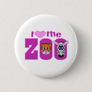Ich liebe den Zoo Button