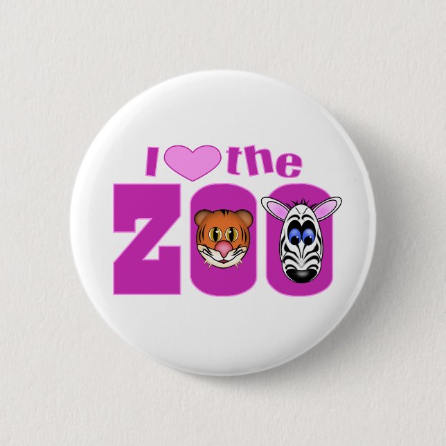 Ich liebe den Zoo Button (Vorderseite)