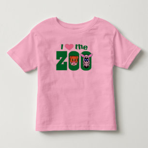 Ich liebe den ZOO Kleinkind T-shirt
